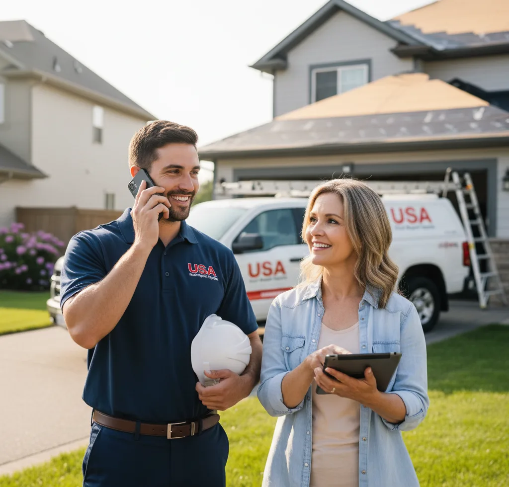 USA Roof Repair Experts customer support in Stow